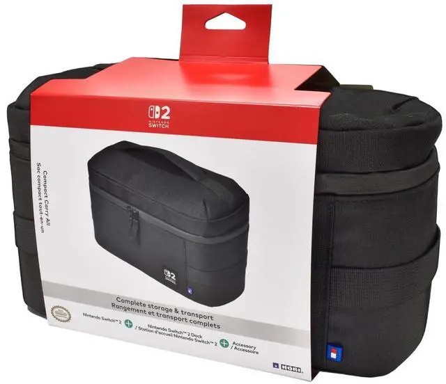 Main image of Compact Carry All (Black) Travel Bag for Nintendo Switch 2 - Officially Licensed by Nintendo
