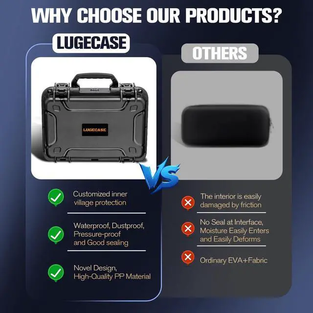 Alt view image 5 of 7 - Carrying Case for Nintendo Switch 2: Extra Large Capacity | Ip67 Waterproof | Deluxe Soft Lining Hard Travel Carrying Case for Switch 2 Console | Pro Controller | Dock & Accessories (Black)