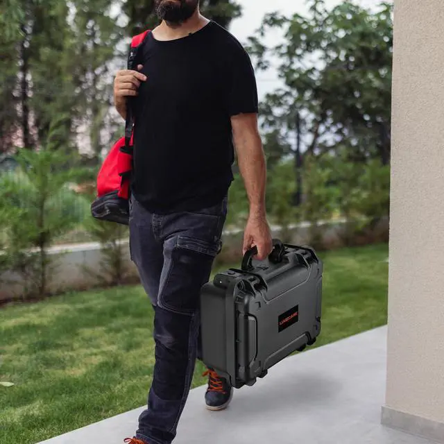 Alt view image 6 of 7 - Carrying Case for Nintendo Switch 2: Extra Large Capacity | Ip67 Waterproof | Deluxe Soft Lining Hard Travel Carrying Case for Switch 2 Console | Pro Controller | Dock & Accessories (Black)