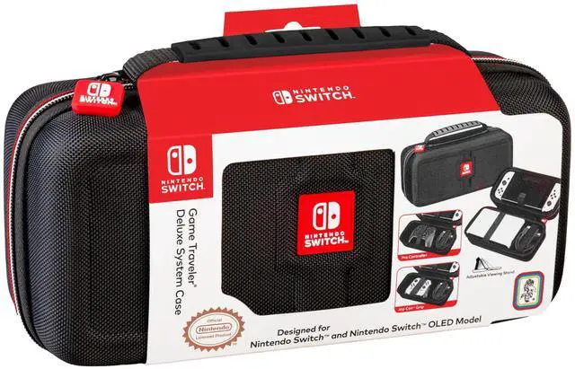 Main image of Game Traveler Deluxe Licensed Travel Case Designed for Nintendo Switch or OLED, Black Medium (NNS4000)