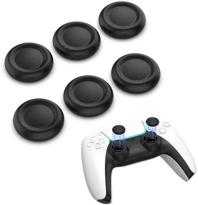 Main image of Joystick Replacement Cap Thumb Grips for PS5/PS4 Controller, PS5/PS4 Controller Button Stick Covers, 3D Analog Cap Skin Replacement Part Repair Accessories, 6 PCS