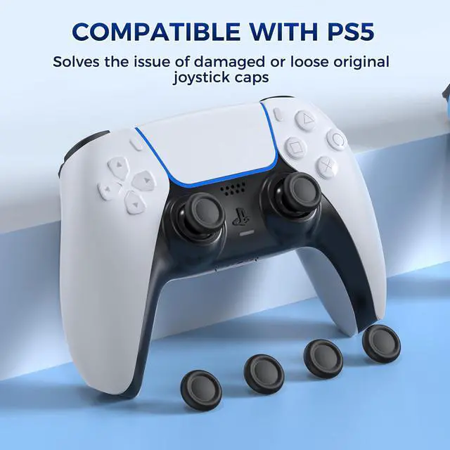 Alt view image 4 of 7 - Joystick Replacement Cap Thumb Grips for PS5/PS4 Controller, PS5/PS4 Controller Button Stick Covers, 3D Analog Cap Skin Replacement Part Repair Accessories, 6 PCS