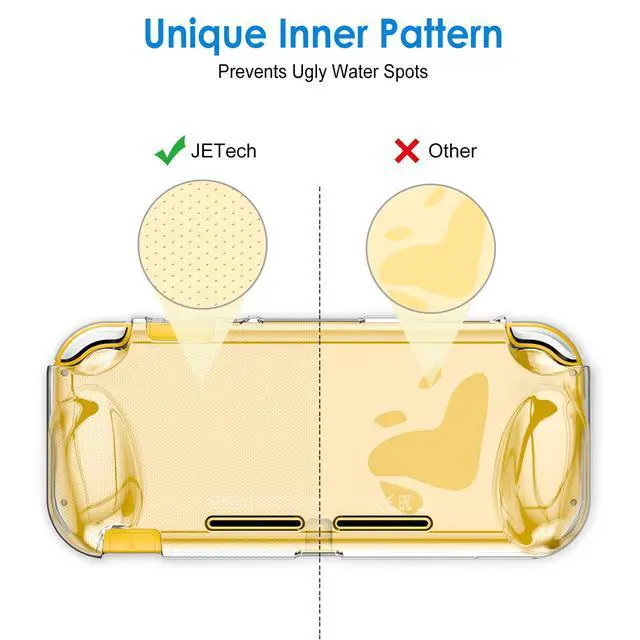 Alt view image 6 of 7 - Protective Case for Nintendo Switch Lite 2019, Grip Cover with Shock-Absorption and Anti-Scratch Design (HD Clear)