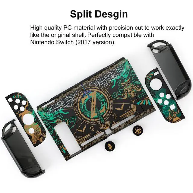 Alt view image 5 of 7 - Protective Case Compatible with Nintendo Switch, Hard Shell Dockable Cover, Anti-Scratch Shockproof Slim Protector for NS Console & Joy-C Controllers (Switch Black)