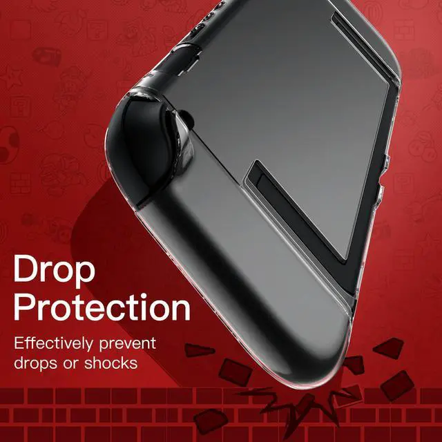 Alt view image 6 of 7 - Clear Dockable Case for Nintendo Switch 2 (2025) 7.9 Inch, Soft TPU Grip Cover for Joy-Con Detachable, Slim Carrying Protective PC Back Shell, Anti-Scratch