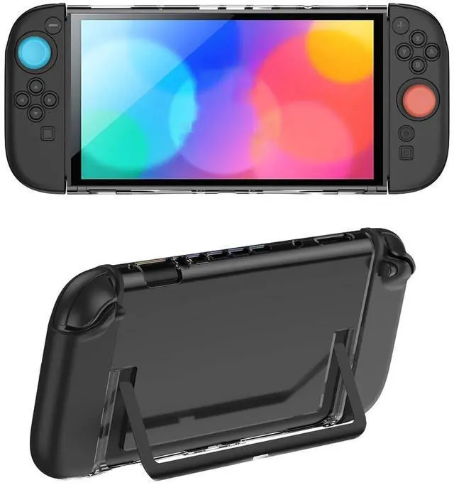 Main image of Protective Case for Switch 2, Dockable Cover with Precision Cutouts, Stain & Scratch Resistance, Full Protection, PC Back + Silicone Joypad Cover Compatible with Switch 2 (Black)