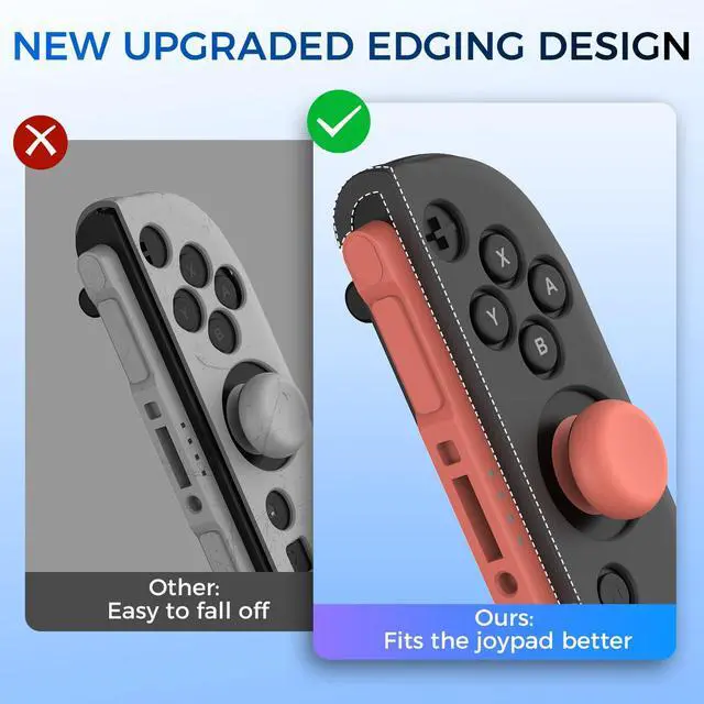 Alt view image 6 of 7 - Protective Case for Switch 2, Dockable Cover with Precision Cutouts, Stain & Scratch Resistance, Full Protection, PC Back + Silicone Joypad Cover Compatible with Switch 2 (Black)
