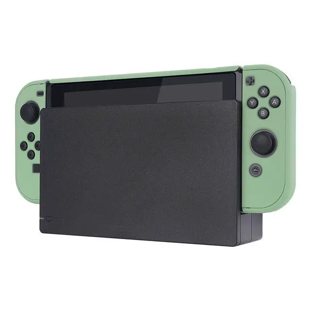 Alt view image 7 of 7 - PlayVital Back Cover for Nintendo Switch Console,Joycon Handheld Controller Separable Protector Hard Shell,Dockable Protective Case for Nintendo Switch - Matcha Green (NOT for Switch 2)