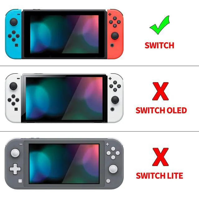 Alt view image 2 of 7 - ZealProtect Soft Protective Case for Nintendo Switch, Flexible Joycon Cover Slim Cover for Nintendo Switch with Screen Protector & Thumb Grip Caps & ABXY Direction Button Caps - Matcha Green
