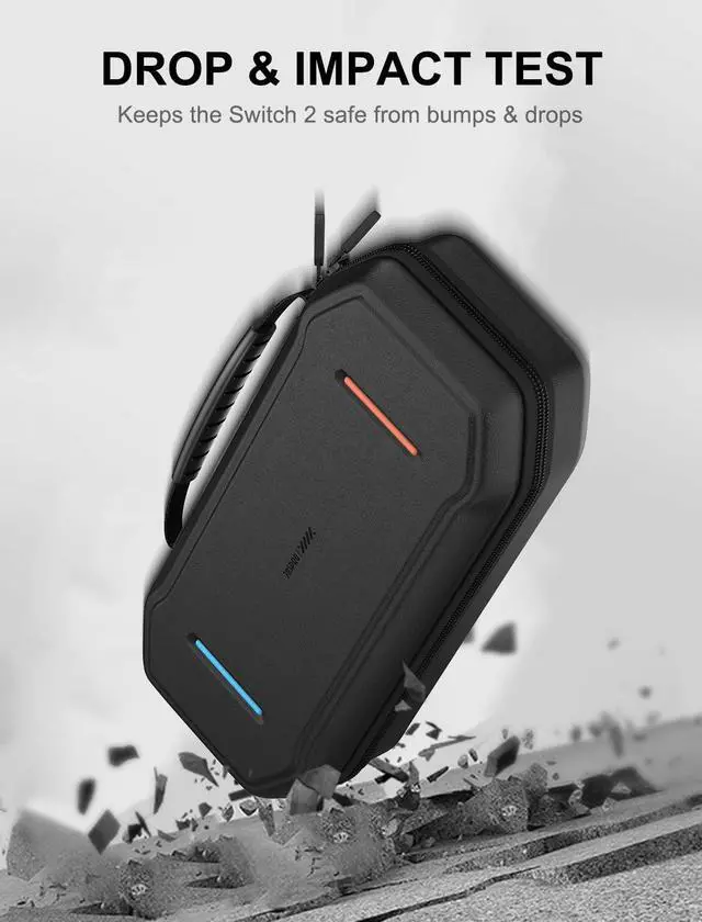 Alt view image 2 of 7 - Carrying Case for Nintendo Switch 2, Hard Shell Travel Case with Large Storage for Console & Accessories