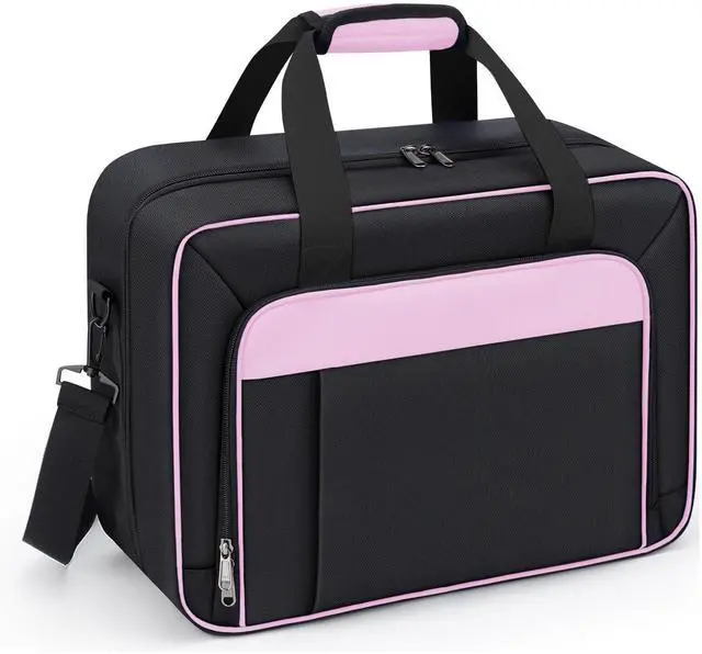 Main image of Carrying Case Fit for PS5, Travel Thickened Protective Bag Compatible with Playstation 5 Console, Headset, PS5 Controller, Game Discs, and Gaming Accessories, Pink