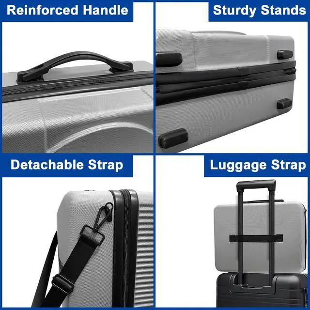 Alt view image 4 of 7 - Carrying Case for PlayStation 5 Console/Accessories (Classic PS1 Looking) - Protective Travel Case with Hard Shell & Customized Foam for Storage