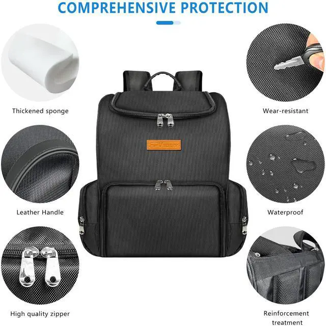 Alt view image 3 of 7 - Backpack for PS5 Pro & PSVR2, 2-IN-1 Large Travel Bag for Playstation VR2 & PS 5/PS5 Slim/PS 5 Pro, Protective Storage Carrying Case Compatible with Playstation 5 & PS VR2 Gaming Accessories