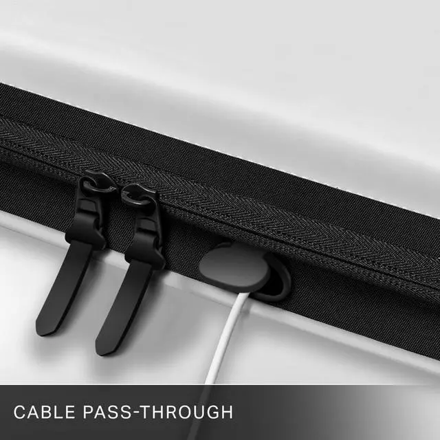 Alt view image 5 of 7 - Hard PVC Storage Shell Case with Charging Cable Pass-through - Odorless and More Durable Than EVA Storage Bag - Silicone Cover Skin and 2 Screen Protector Accessories Included for PS Portal Player