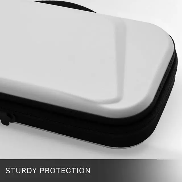 Alt view image 6 of 7 - Hard PVC Storage Shell Case with Charging Cable Pass-through - Odorless and More Durable Than EVA Storage Bag - Silicone Cover Skin and 2 Screen Protector Accessories Included for PS Portal Player