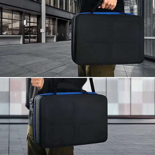 Alt view image 6 of 6 - Hard Shell Carrying Case for Playstation 5 Console, Travel Case for PS5 Disc Digital Edition, Storage Bag for PS5 Controllers and Other Accessories