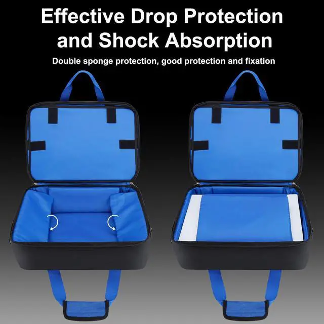 Alt view image 6 of 7 - Carrying Case Fit for PS5, Travel Thickened Protective Bag Compatible with Playstation 5 Console, Headset, PS5 Controller, Game Discs, and Gaming Accessories