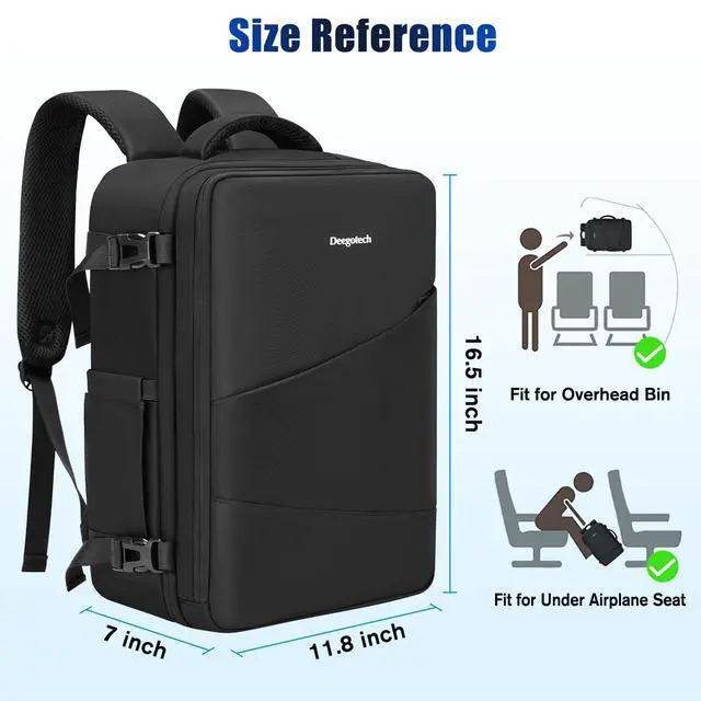 Alt view image 6 of 7 - Carrying Case Compatible with PS5/PS5 Pro/PS5 Slim, Protective Travel Bag Backpack Compatible with Playstation 5 Console, Disc, Accessories and 15.6" Laptop, Black