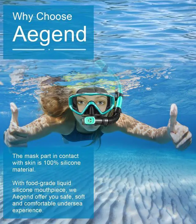 Alt view image 5 of 7 - 2 Pack Snorkeling Gear for Adults, Dry Snorkel Set Panoramic View Enhanced Anti-Leak and Anti-Fog Technology, Adjustable Strap for Snorkeling Scuba Diving Swimming with Mesh Bag