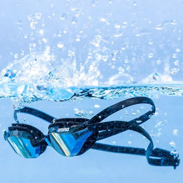 Alt view image 4 of 7 - Unisex Python Racing Swim Goggles for Men and Women Anti-Fog Mirror Lens Max Comfort Dual Strap, Copper/White