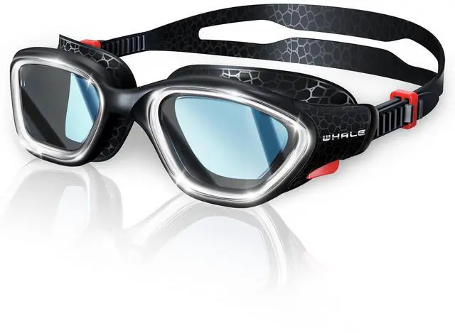 Main image of Swim Goggles, HD Anti-Fog Goggles, Unisex | 100% UV Protection | Anti-Fog Design (Black)