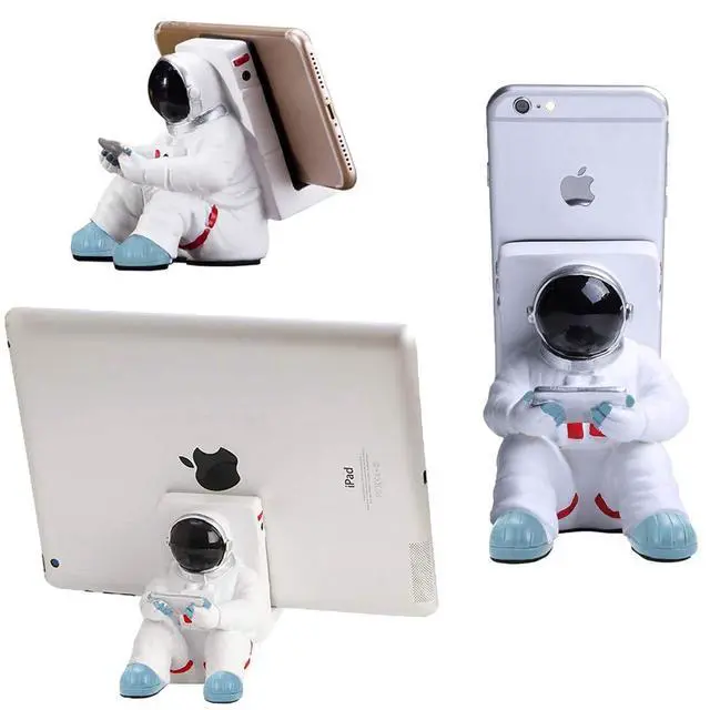 Alt view image 2 of 7 - Phone Holder for Desk, Creative Astronaut Cell Phone Stand Tablets Phone Holder Phone Supporter for iPhone, Ipad, Samsung Phone