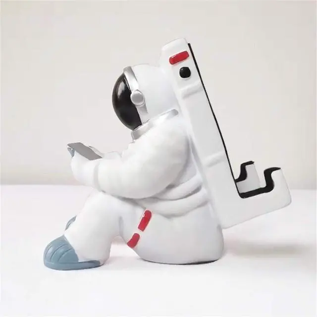 Alt view image 3 of 7 - Phone Holder for Desk, Creative Astronaut Cell Phone Stand Tablets Phone Holder Phone Supporter for iPhone, Ipad, Samsung Phone