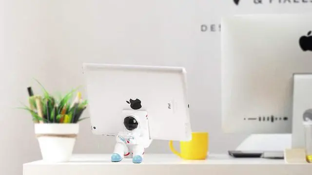 Alt view image 6 of 7 - Phone Holder for Desk, Creative Astronaut Cell Phone Stand Tablets Phone Holder Phone Supporter for iPhone, Ipad, Samsung Phone
