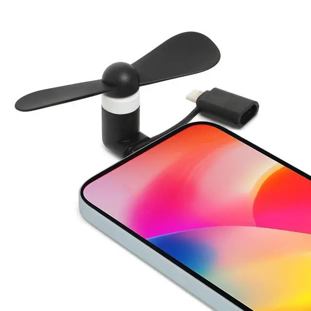 Alt view image 6 of 7 - 24 Pack Handheld Mini Fan Bulk, 2-in-1 Portable Mini Cell Phone Fan Compatible for iPhone, iPad, Samsung, Android Smartphone, Tablet - Colorful and Powerful Cell Phone Summer Accessories