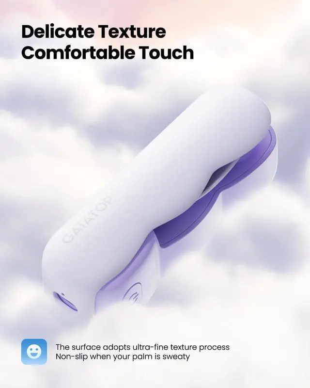 Alt view image 4 of 6 - Portable Handheld Fan, 3 Speed USB Rechargeable Small Hand Cute Clouds Mini Slide Fans, Lash Makeup Pocket Personal Beach/Travel Essentials Summer Cooling Gifts for Women Girls