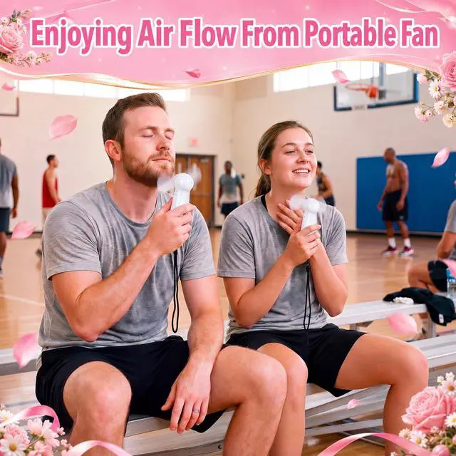 Alt view image 7 of 7 - 24 Pcs Employee Appreciation Gifts Bulk Mini Handheld Fans Thank You Fans Battery Operated Small Portable Fan Appreciation Gifts for Team Coworker Staff Teacher Student (White)