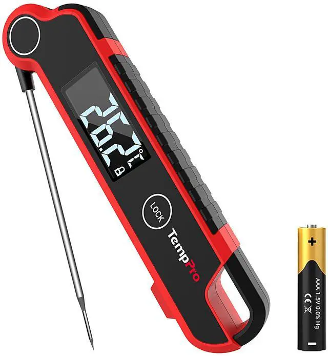 Main image of Instant Read Meat Thermometer Digital, Cooking Thermometer with Large Auto-Rotating LCD Display, Waterproof Food Thermometer Digital for Kitchen, BBQ, or Grill (Previously ThermoPro)