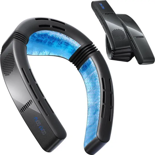 Main image of 2026 Cyber Fold AI Neck Air Conditioner, Ultimate Cooler Max Cooling Area, Neck & Face Cooler with Adjustable Strong Wind, Rechargeable Neck Fan for Travel Gift for Dad, Husband, Black