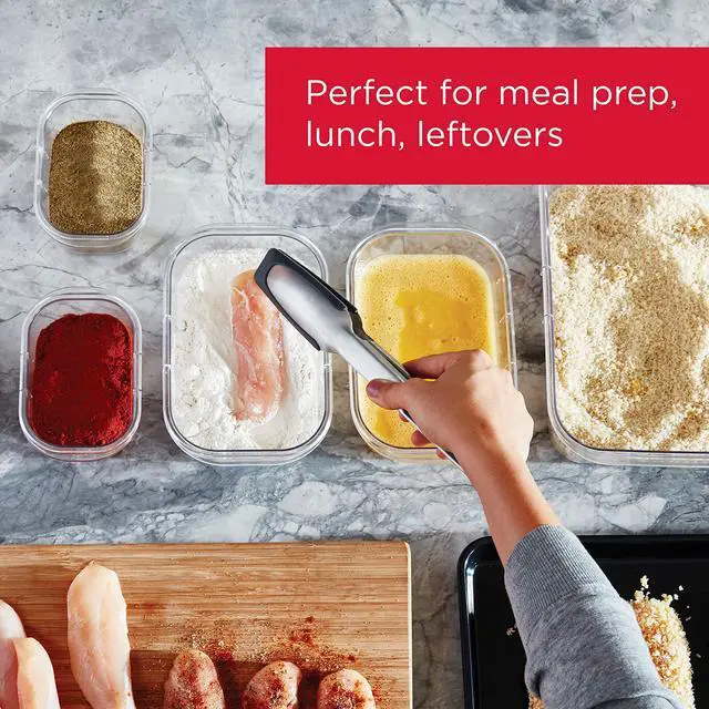 Alt view image 3 of 7 - Brilliance BPA-Free Food Storage Containers Multi Pack, 1.3 Cup Plastic Containers with Lids, 5 Pack, Leak Proof, Microwave & Dishwasher Safe