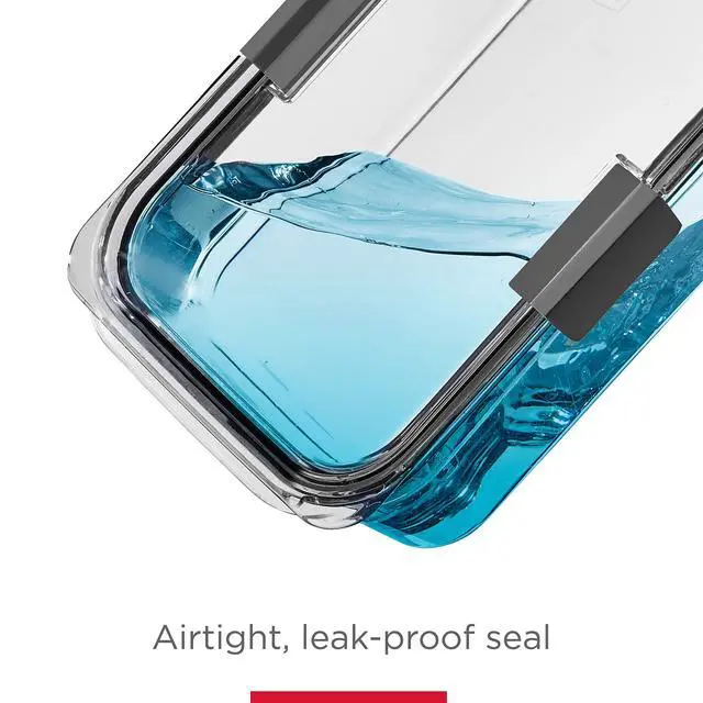 Alt view image 4 of 7 - Brilliance BPA-Free Food Storage Containers Multi Pack, 1.3 Cup Plastic Containers with Lids, 5 Pack, Leak Proof, Microwave & Dishwasher Safe