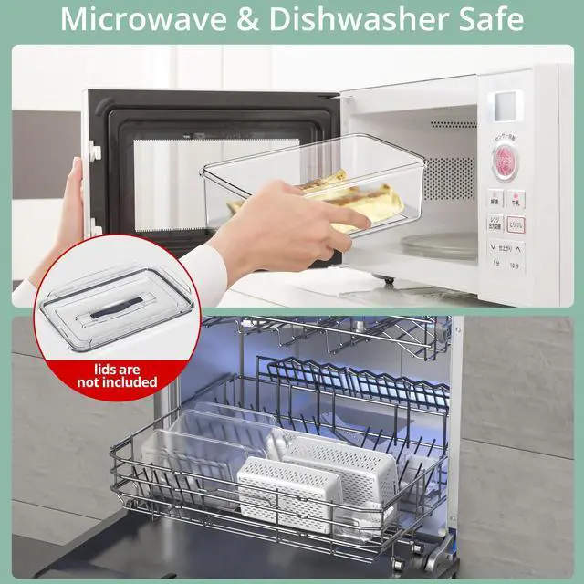 Alt view image 6 of 7 - 5 Pcs Fruit Storage Containers For Fridge with Removable Colander and Handle Lid, Refrigerator Organizers and Storage, Airtight Container to Keep Berry Fruit and Vegetable Fresh Longer Dishwasher Safe