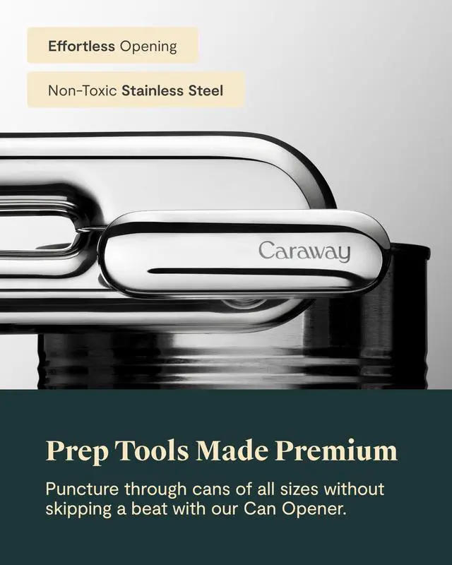 Alt view image 4 of 7 - Can Opener - Non Toxic Stainless Steel - Essential Kitchen Tool - Ergonomic Handle