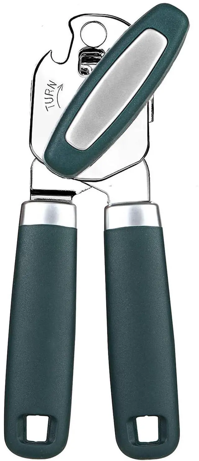 Main image of Can Opener,Professional 3-In-1 Multifunctional Manual Can Openers Bottle Opener,Kitchen Durable Stainless Steel Heavy Duty Can Opener Smooth Edge for Kitchen Seniors Friendly