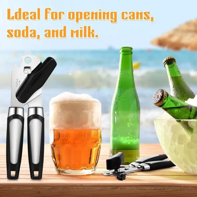 Alt view image 4 of 7 - 12 Pcs Manual Can Opener Bulk with Sharp Blade Smooth Edge Multifunctional Kitchen Gadget Handheld Openers Large Handheld Knob Can and Bottle Animals for Dorm Kitchen Essentials Gifts