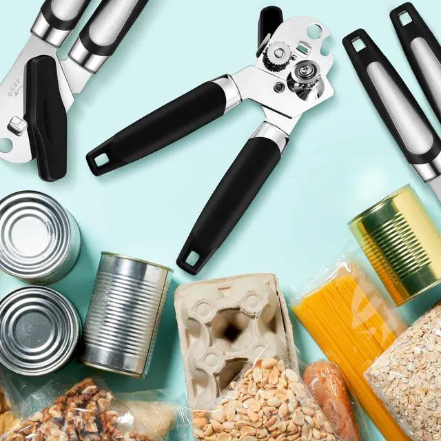 Alt view image 7 of 7 - 12 Pcs Manual Can Opener Bulk with Sharp Blade Smooth Edge Multifunctional Kitchen Gadget Handheld Openers Large Handheld Knob Can and Bottle Animals for Dorm Kitchen Essentials Gifts