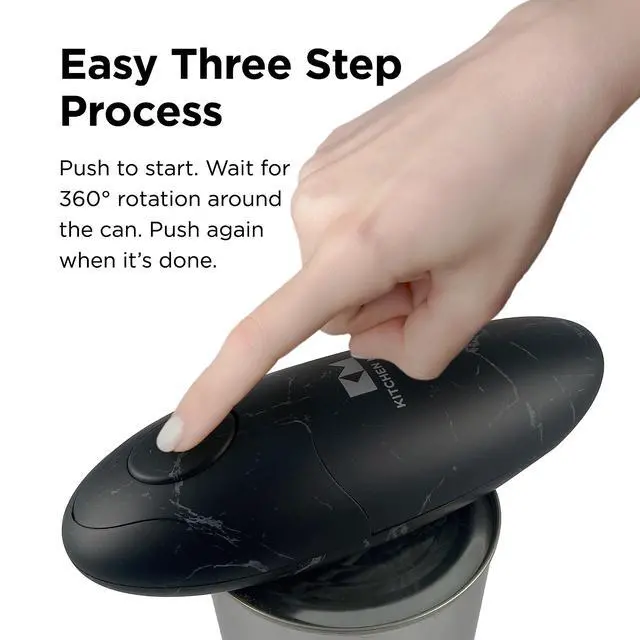 Alt view image 2 of 7 - Auto 2.0 Electric Can Opener, Marble Black