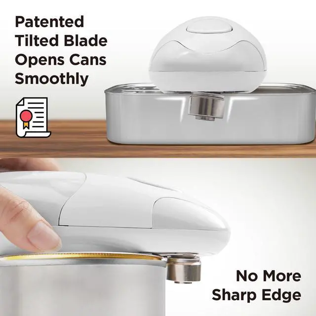 Alt view image 3 of 6 - Auto Electric Can Opener, White