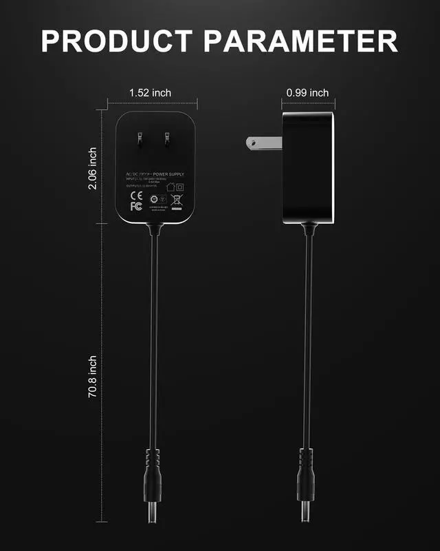 Alt view image 5 of 6 - 9V Power Supply for Guitar Pedals,Compatible with Boss PSA Adapter 9V DC for Pedals Like ME-80 ME-70 ME-25 GT-100 GT-1 GT-10 BR-80 RC-1 RC-3,5.9FT/1.8M Guitar Pedal Power Cable for Effects