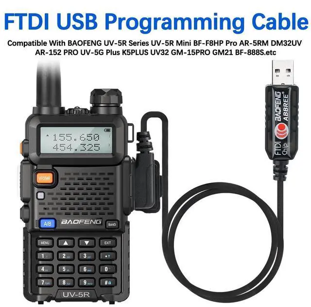 Alt view image 3 of 6 - FTDI USB Programming Cable for Ham Radio UV-5R Mini BF-F8HP Pro AR-5RM DM32 AR-152 PRO UV-5G Plus K5PLUS UV32 GM-15PRO GM21 UV-21R BF-888S,Support Windows,Mac,Ubuntu OS