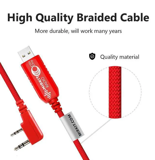 Alt view image 4 of 7 - FTDI USB Programming Cable Model 3 Red for Flashing Analogue Ham Radio: Baofeng, Wouxun, Kenwood, Archell, Retevis
