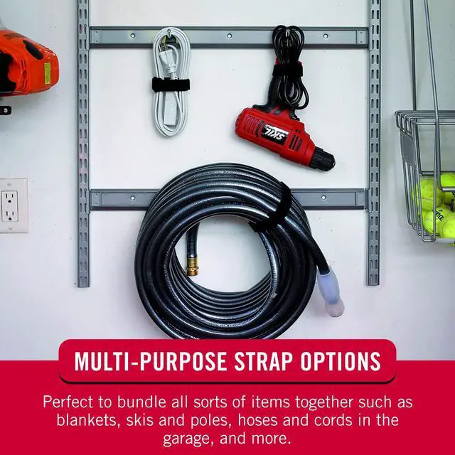 Alt view image 6 of 7 - 30 Inch Elastic Straps 4 Pack, Use as Yoga Mat Straps, Fasten Outdoor Umbrellas, Wood, Tarps, Blankets, Poles and More, Stretchable and Adjustable for a Snug Fit