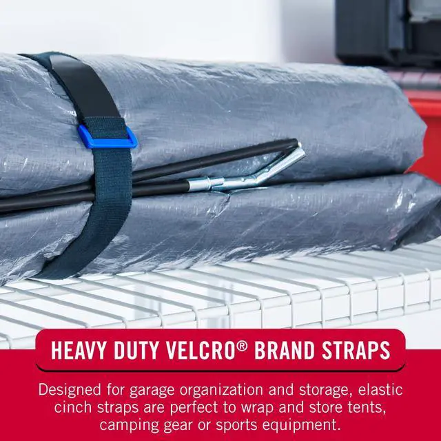 Alt view image 7 of 7 - 30 Inch Elastic Straps 4 Pack, Use as Yoga Mat Straps, Fasten Outdoor Umbrellas, Wood, Tarps, Blankets, Poles and More, Stretchable and Adjustable for a Snug Fit