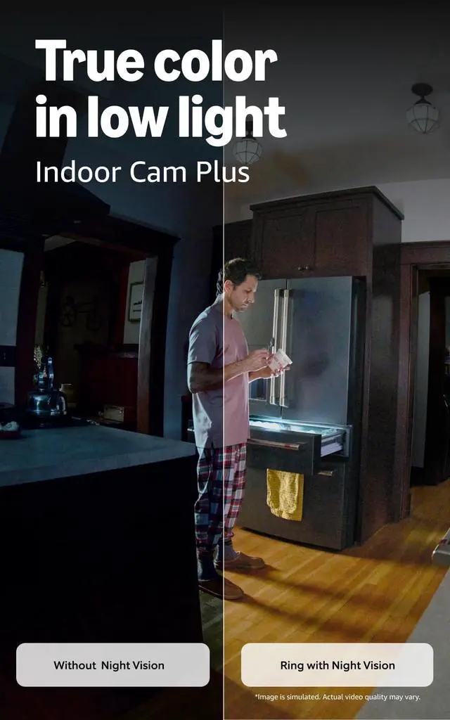 Alt view image 4 of 5 - Battery Doorbell (newest model), Speckled White with Indoor Cam Plus, White