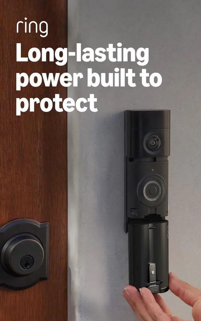 Alt view image 5 of 5 - Battery Doorbell Pro (newest model), Retinal 4K with wide-angle video, up to 10x Enhanced Zoom, Night Vision, and Quick Release Ultra Battery Pack, Deep Silver