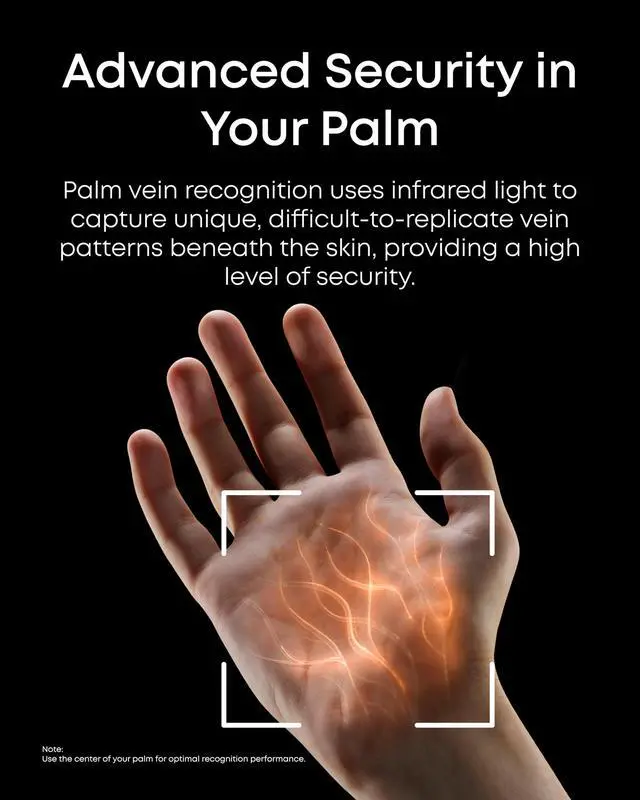 Alt view image 4 of 7 - Smart Lock FamiLock S3 Max with Palm Vein Recognition, Keyless Entry Front Door Lock, Wi-Fi Keypad Deadbolt+ 2K HDR Doorbell Camera, 16GB Builtin Storage, BHMA 1, Rear Lock Video Screen